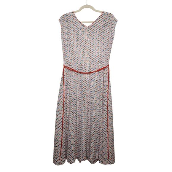 Vintage 60s 70s Popsicles Ice Cream Cones All Over Maxi Union Dress Kay Windsor - Picture 2 of 11